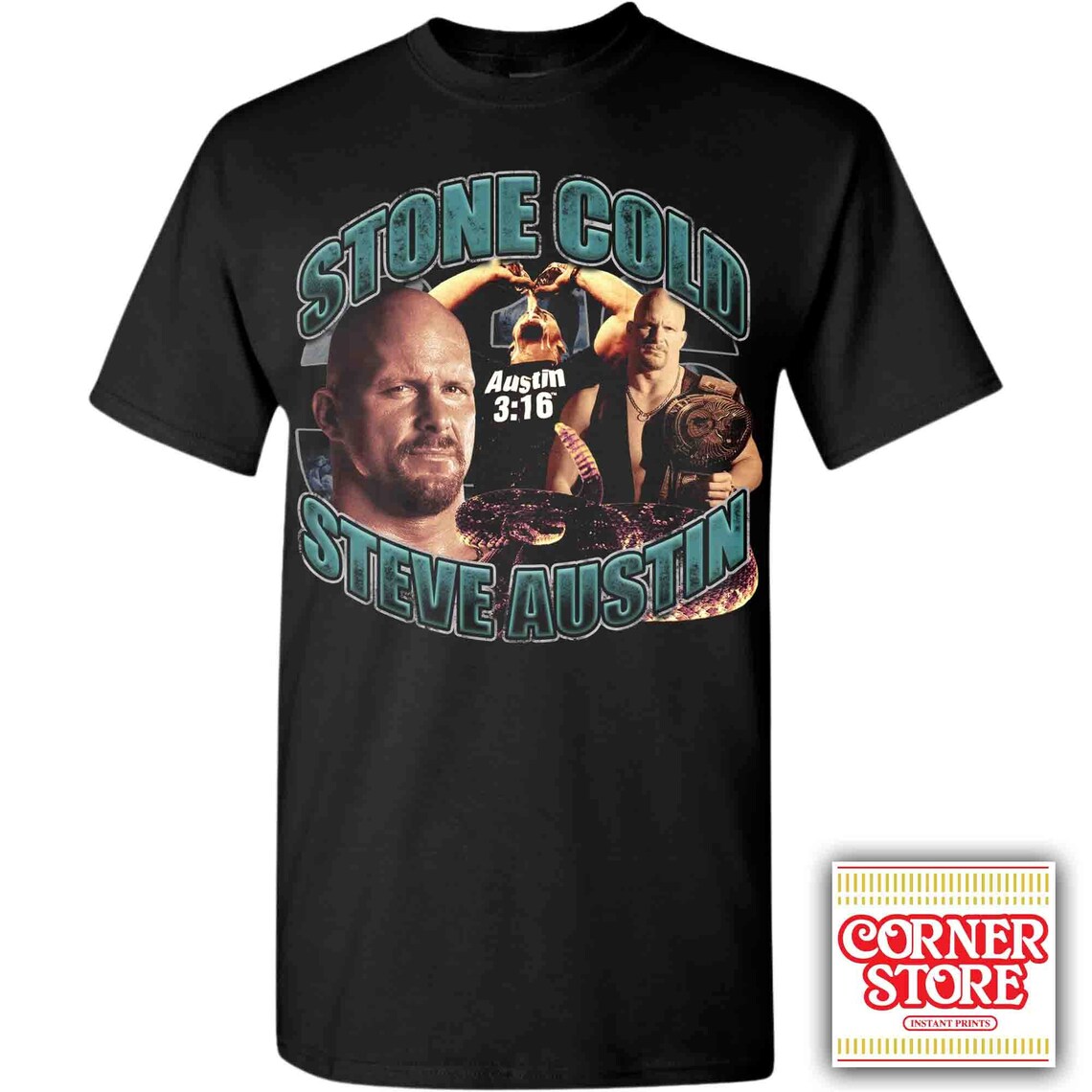 Stone Cold Steve Austin - Vintage Bootleg Tee