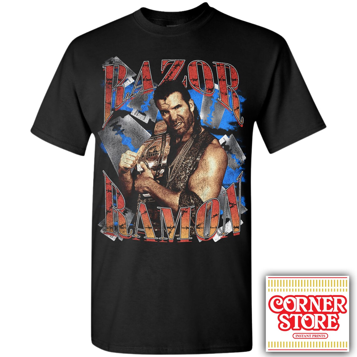 Razor Ramon Graphic Tee - Vintage Bootleg Tee