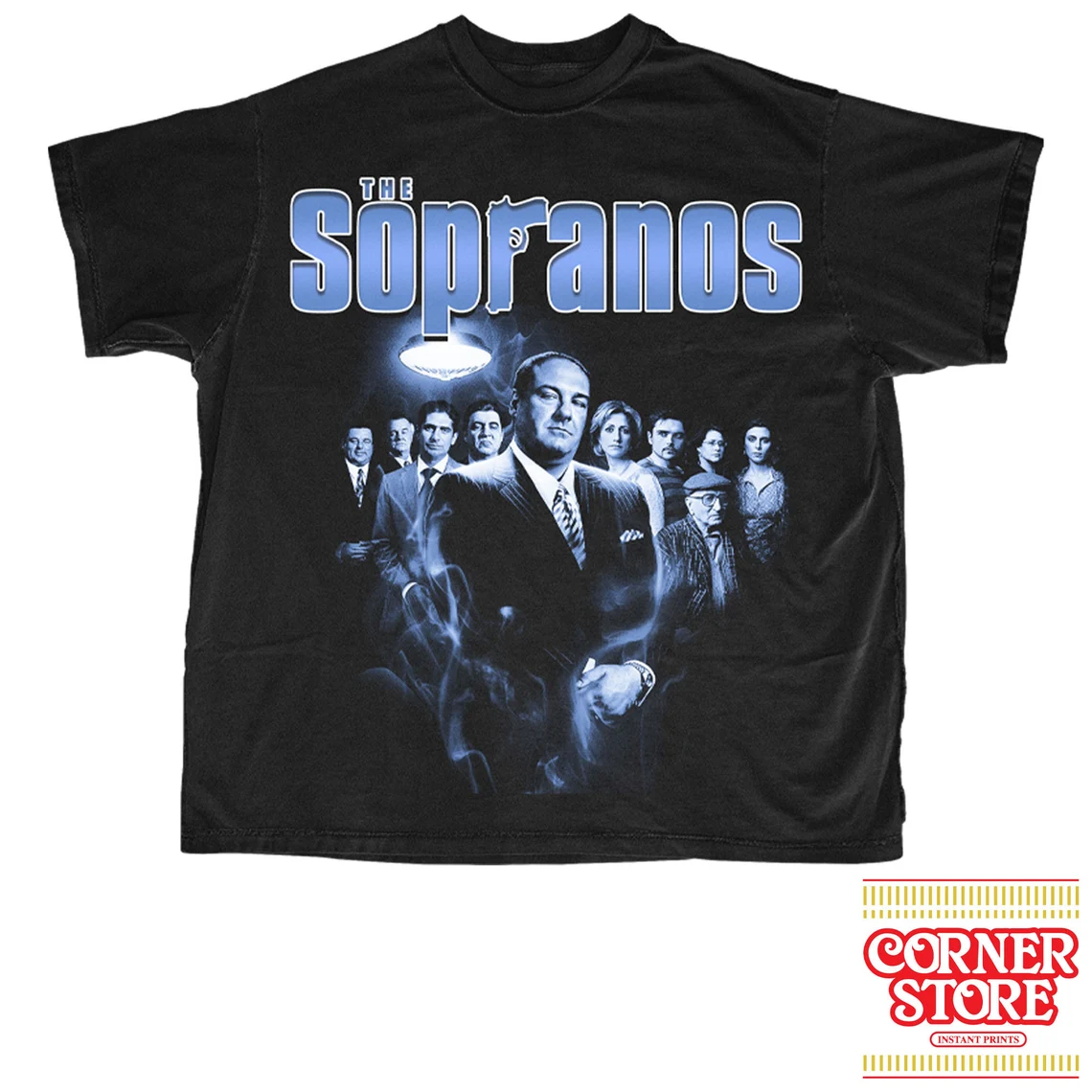 The Sopranos Graphic Tee - BLUE - Vintage Bootleg Tee