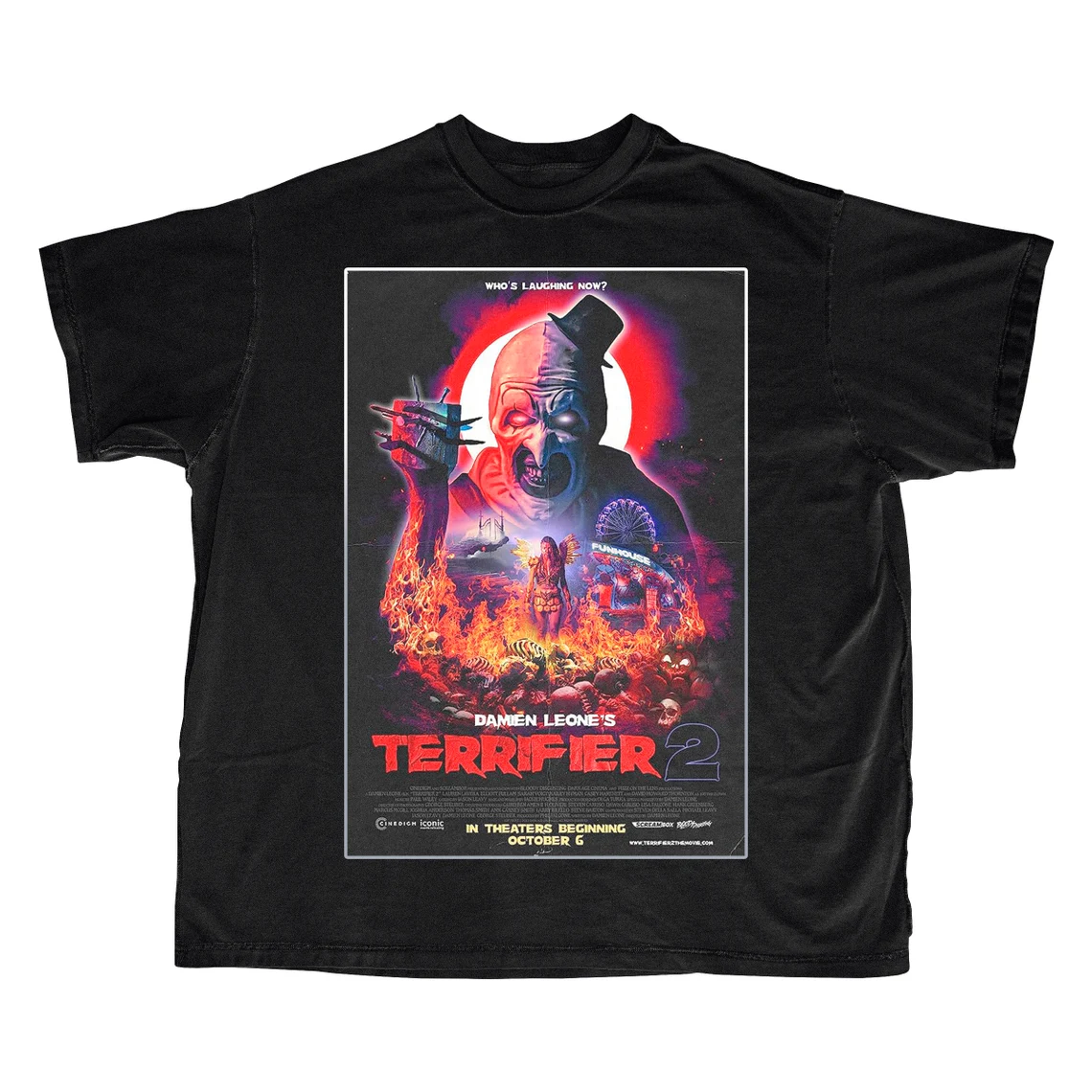 Terrifier 2 Alt Movie Poster - Vintage Bootleg Tee