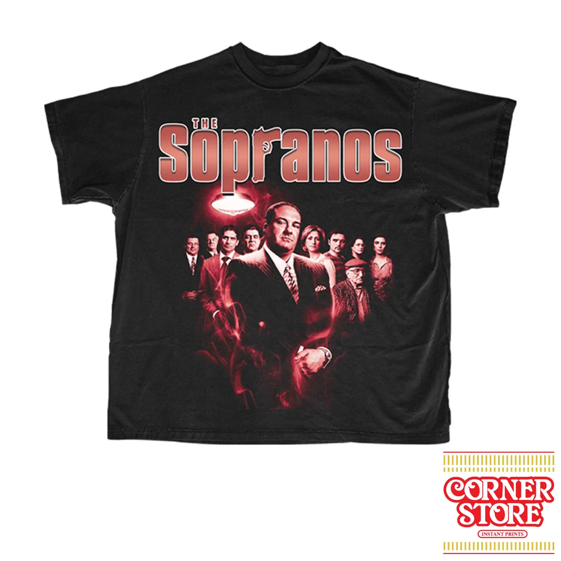 The Sopranos Graphic Tee - RED - Vintage Bootleg Tee