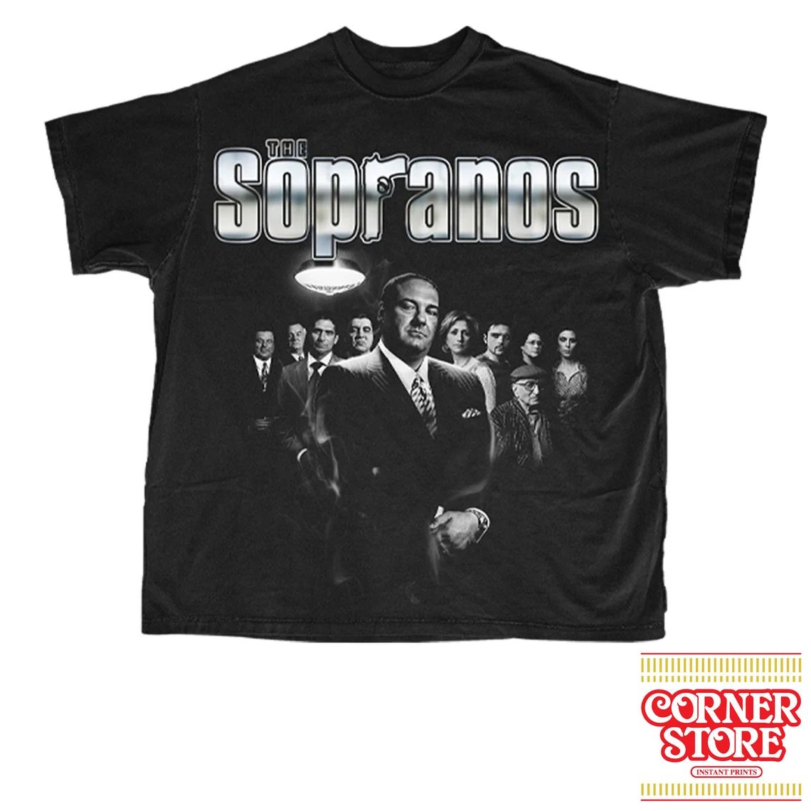 The Sopranos Graphic Tee - WHITE - Vintage Bootleg Tee