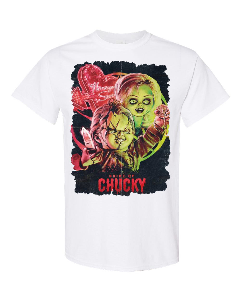 Chucky - Love You To Death - WHITE - Vintage Bootleg Tee