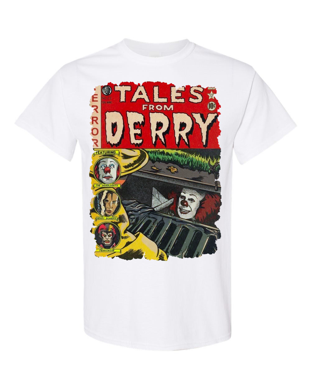 IT - Tales From Derry - WHITE - Vintage Bootleg Tee