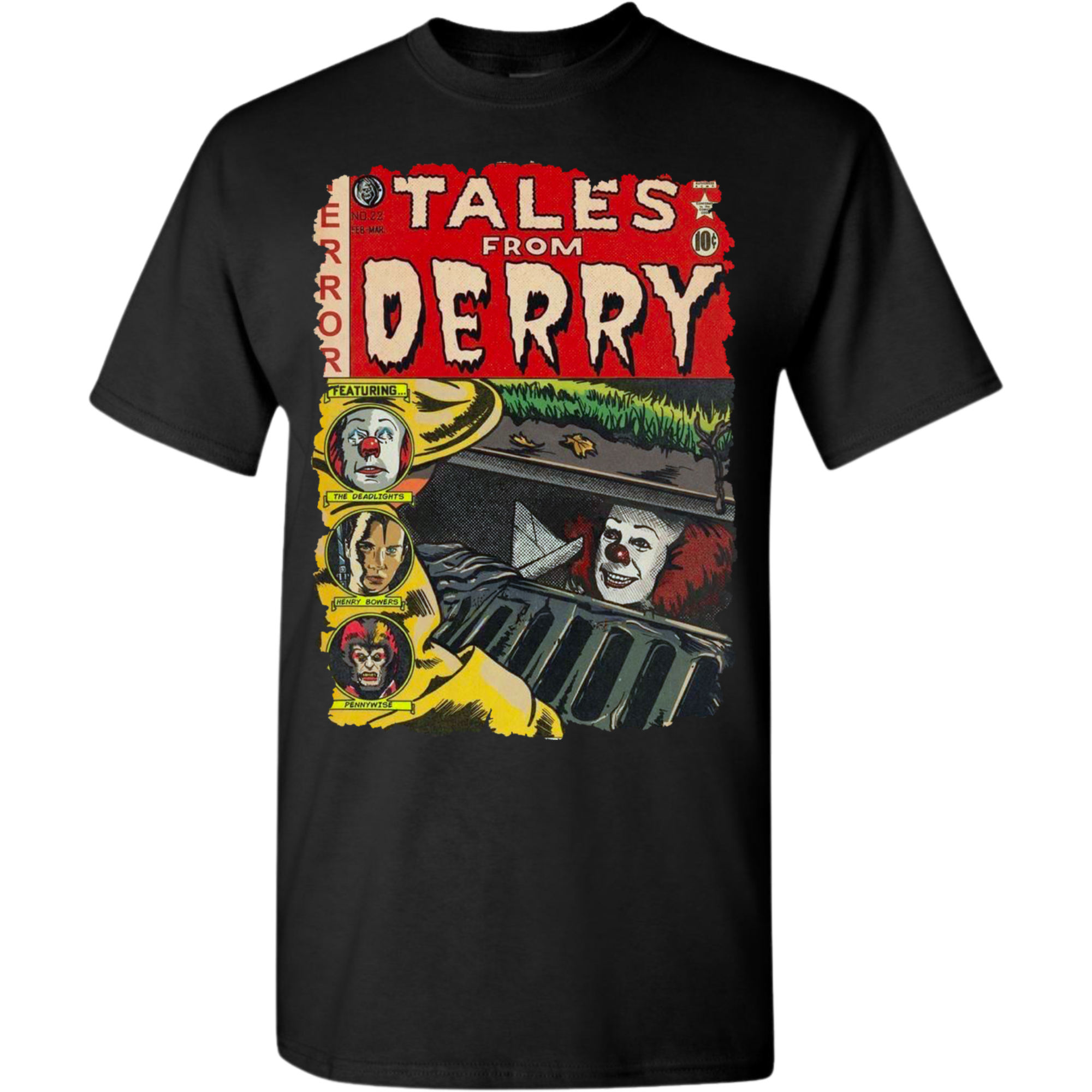 IT - Tales From Derry - BLACK - Vintage Bootleg Tee