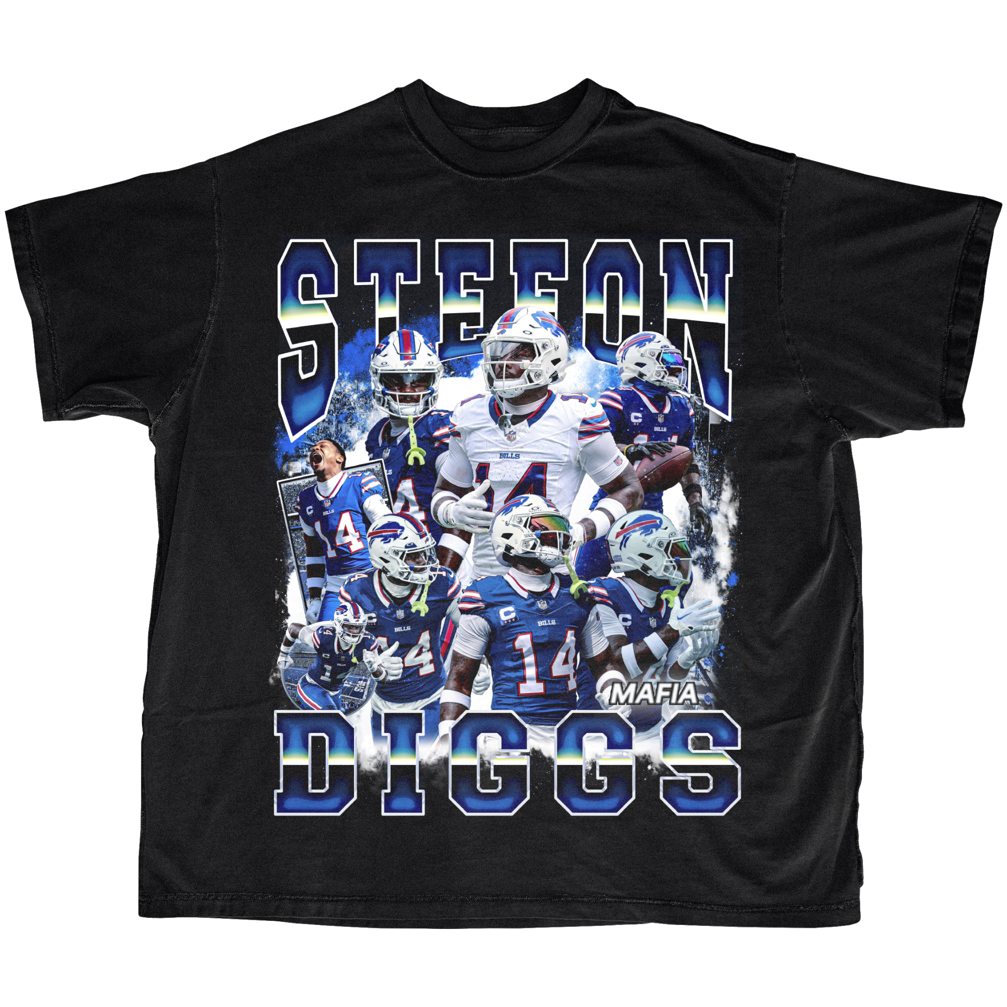 Stefon Diggs #14 Buffalo Bills - Vintage Bootleg Tee