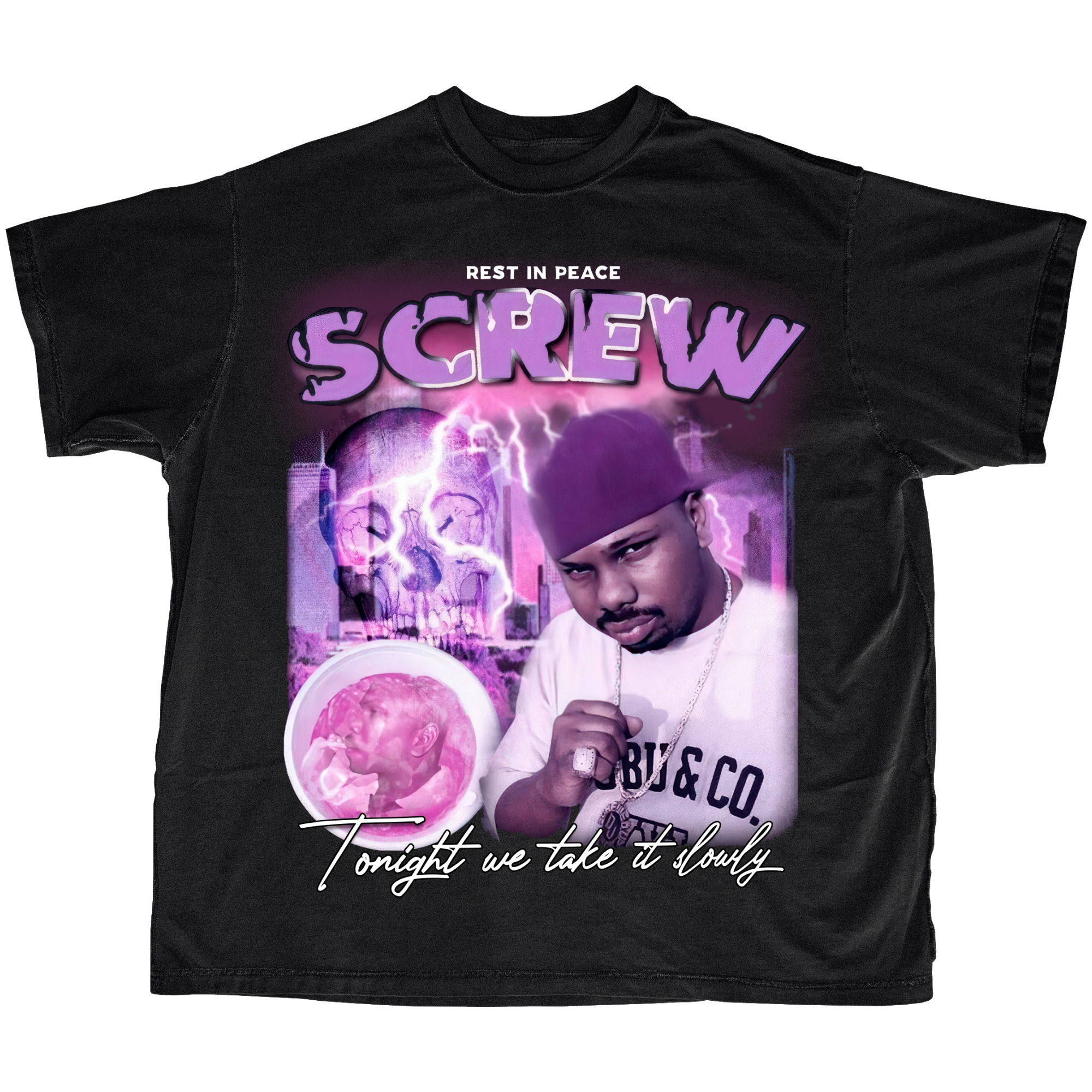 Dj Screw Graphic Tee - Vintage Bootleg Tee