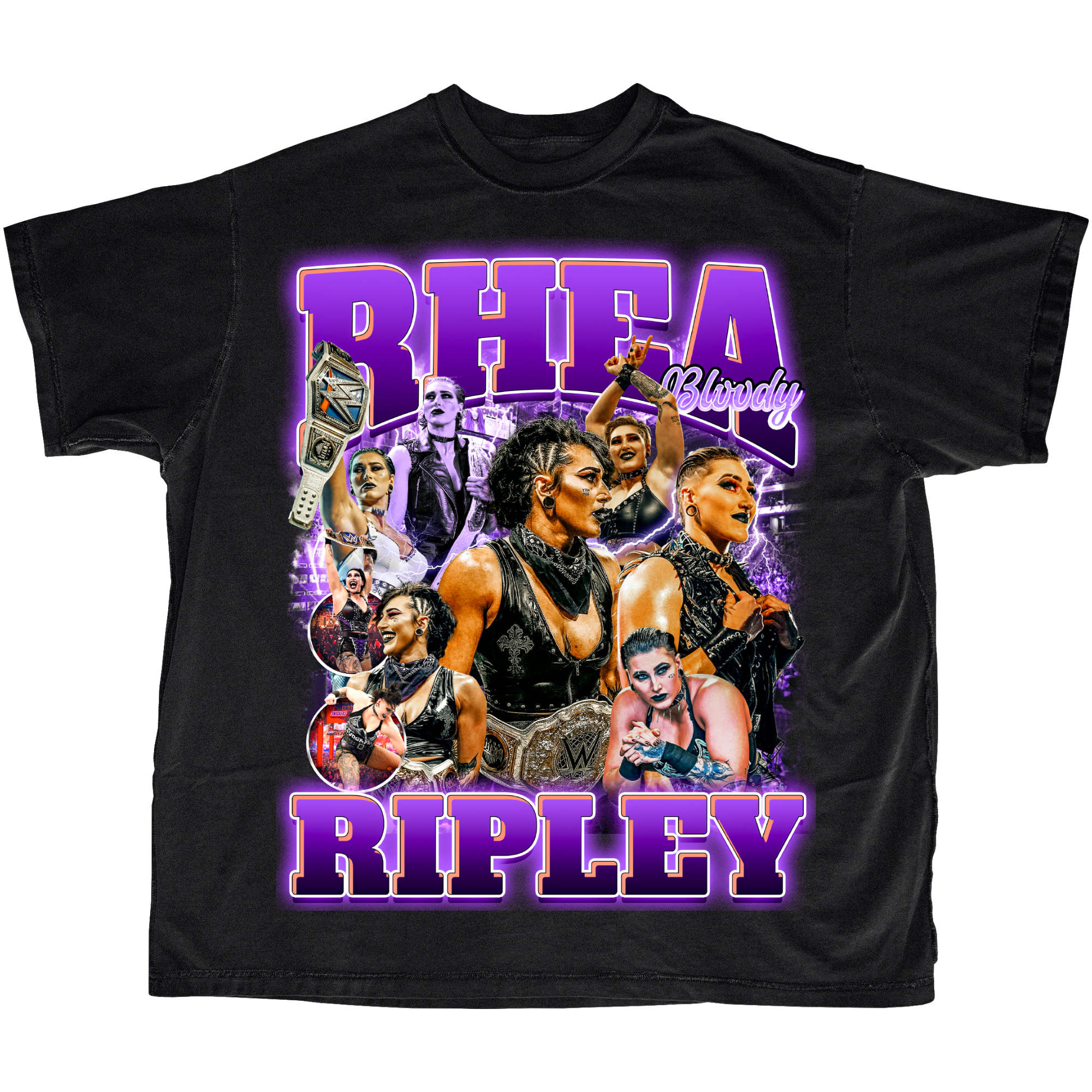 Rhea Ripley Graphic Tee - Vintage Bootleg Tee