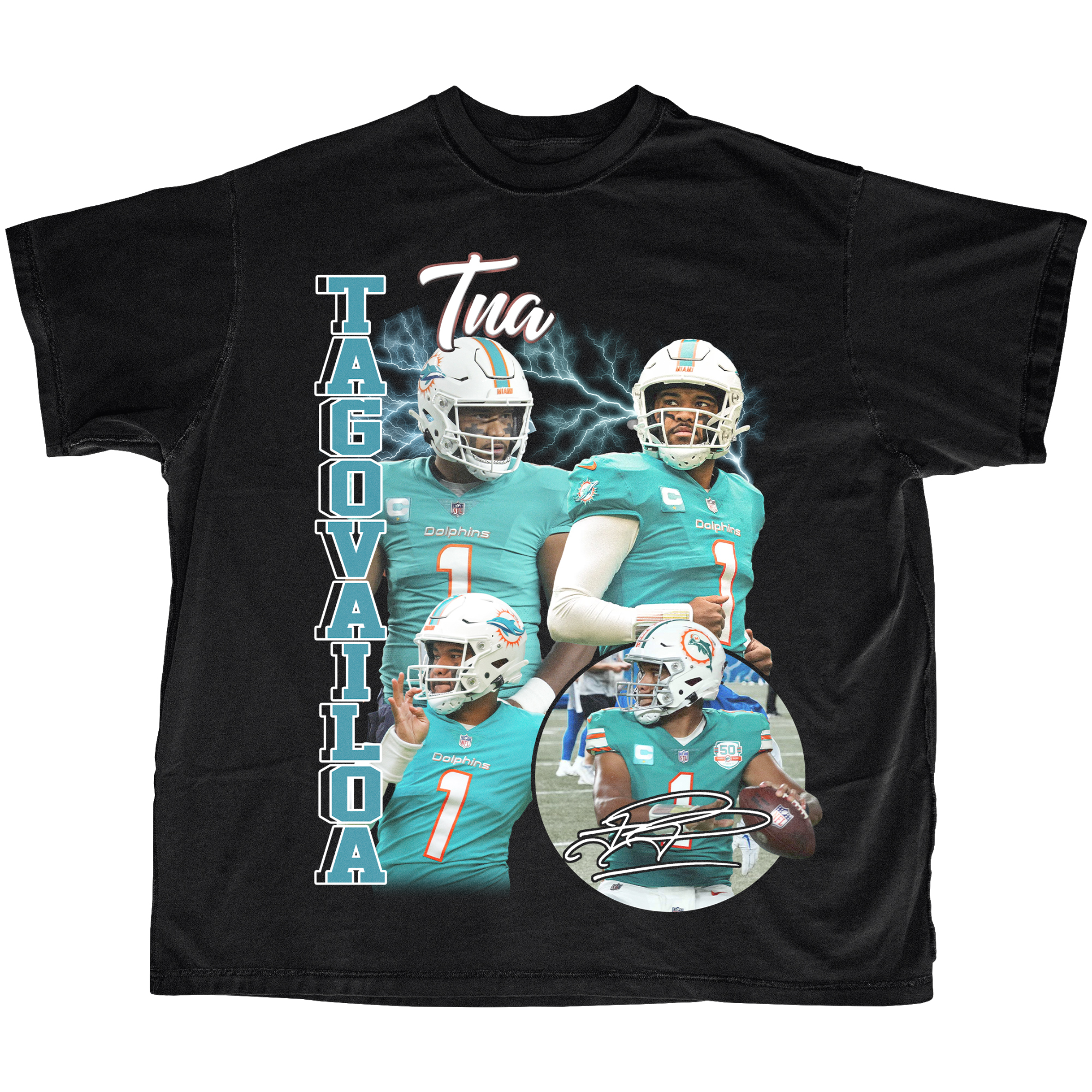 Tua Tagovailoa Graphic Tee - Vintage Bootleg Tee