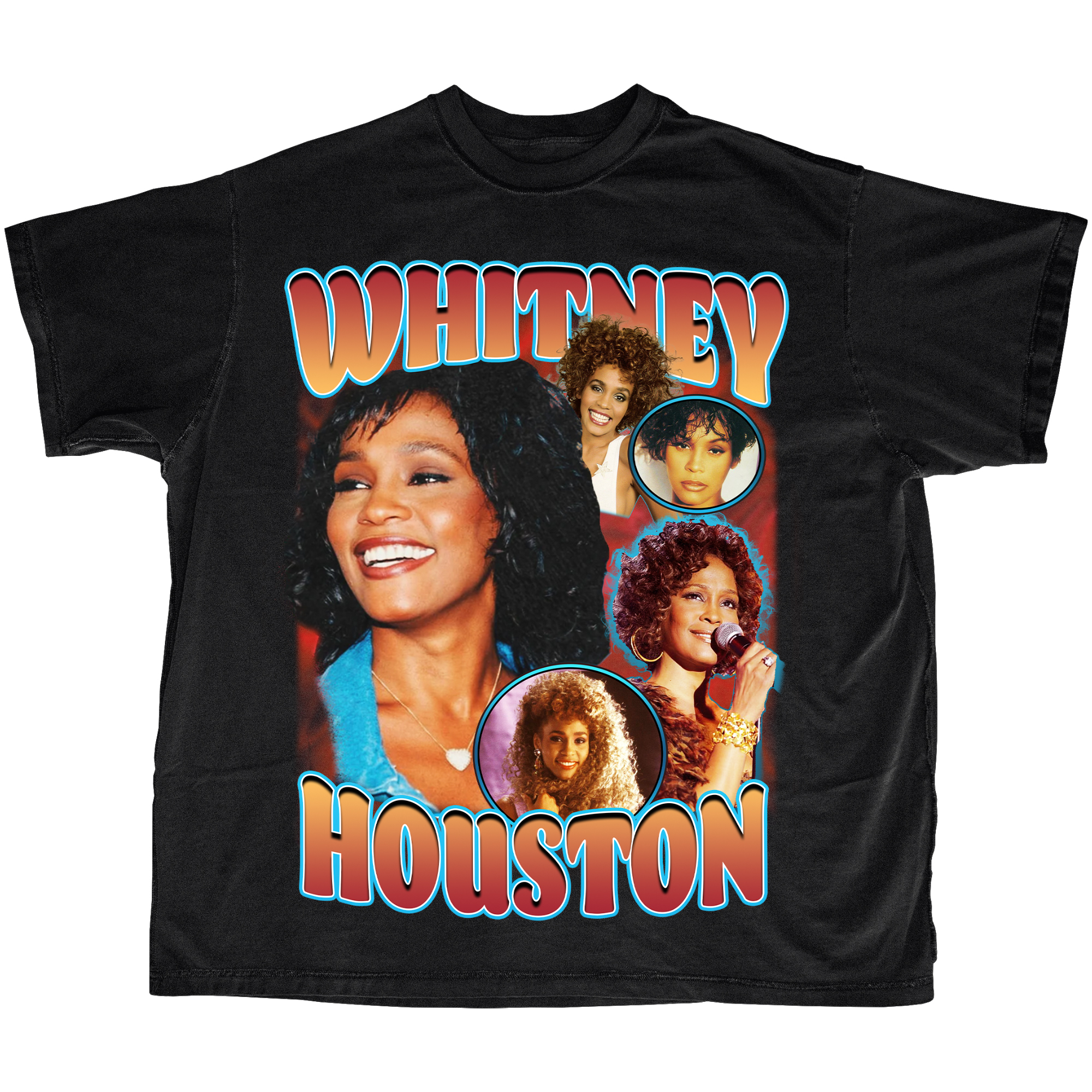 Whitney Houston Graphic Tee - Vintage Bootleg Tee